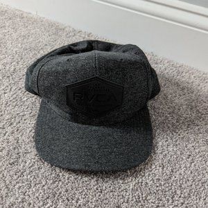 Men's RVCA charcoal hat cap snapback onesize